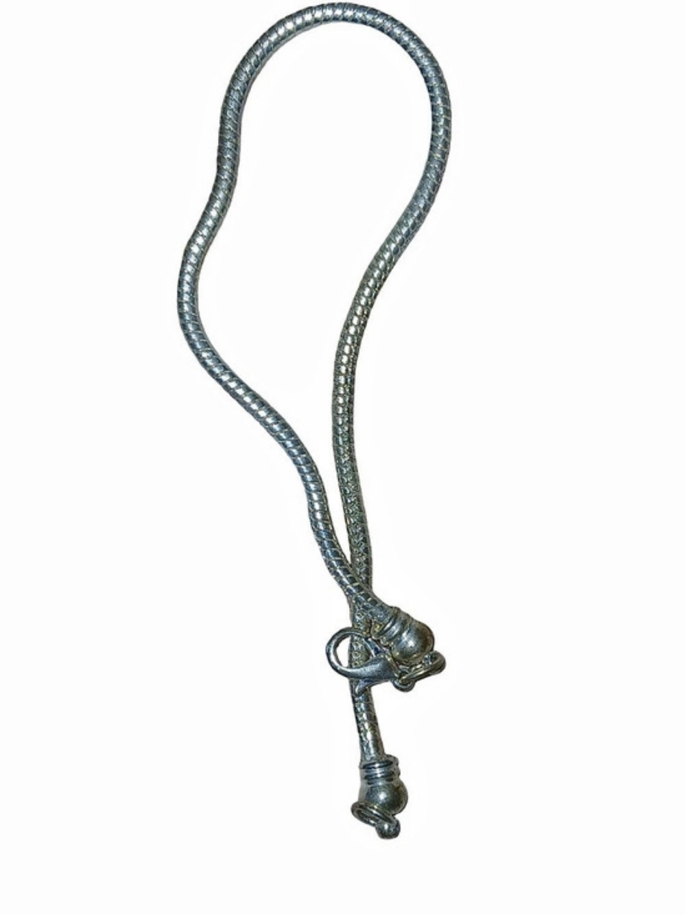 Silver-Tone Pandora Styled Snake Bracelet